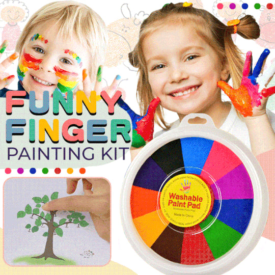 Kindergarten Graffiti Palm Painting Ink Pad Children's DIY Finger Pain ...